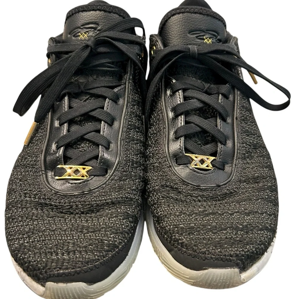 Nike Lebron James XX Pink‎ Diamond Collection Black and Gold Athletic Sneakers 7